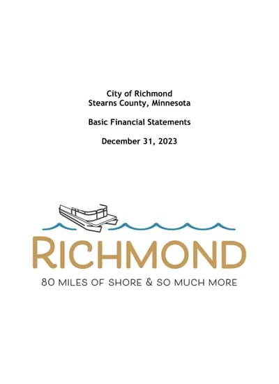 City of Richmond ACFR Cover
