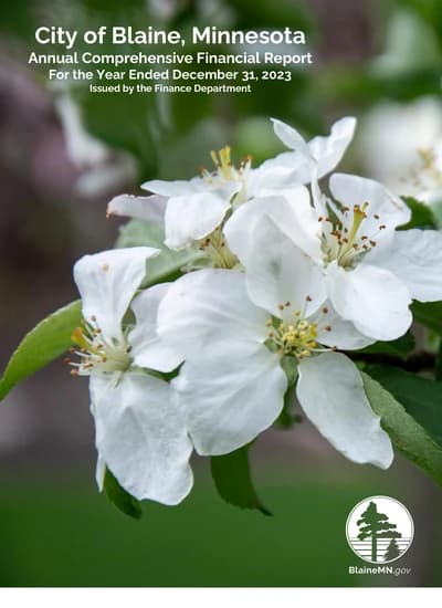 City of Blaine ACFR Cover