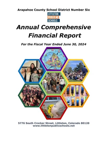 Arapahoe County School District Number Six ACFR Cover