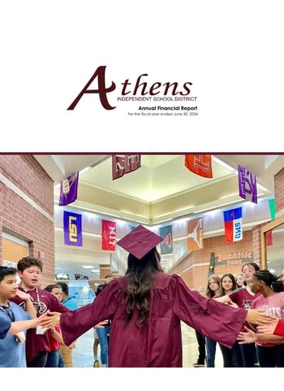 Athens Independent School District ACFR Cover