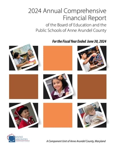 Anne Arundel County Board of Education ACFR Cover