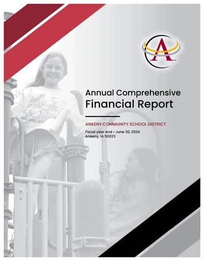 Ankeny Community School District ACFR Cover