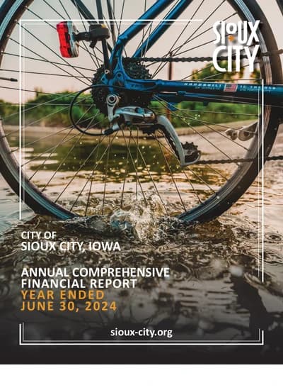 City of Sioux City, Iowa ACFR Cover