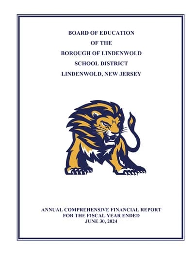 Borough of Lindenwold School District ACFR Cover