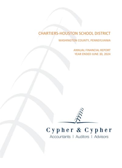 Chartiers-houston School District ACFR Cover