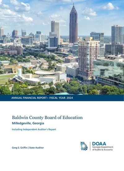 Baldwin County Board of Education ACFR Cover