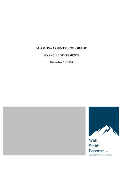 Alamosa County ACFR Cover