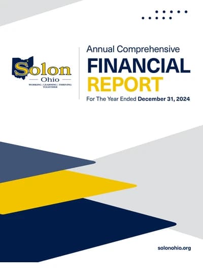 City of Solon ACFR Cover