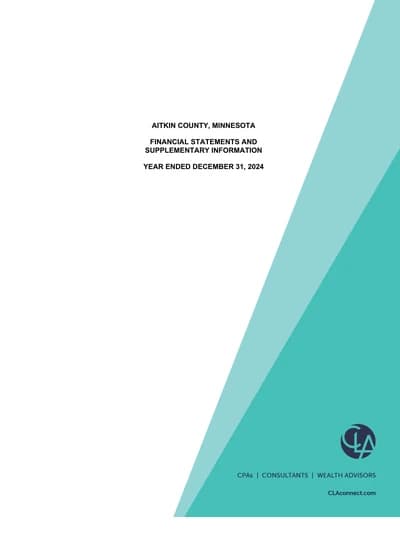 Aitkin County ACFR Cover