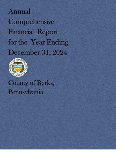 County of Berks ACFR Cover