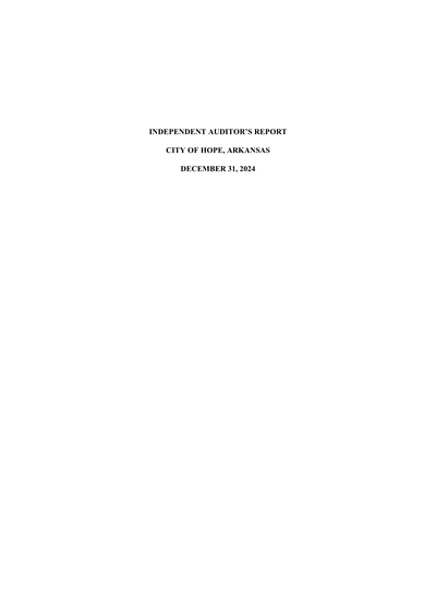 City of Hope ACFR Cover