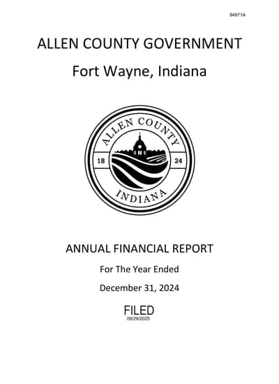 Allen County ACFR Cover